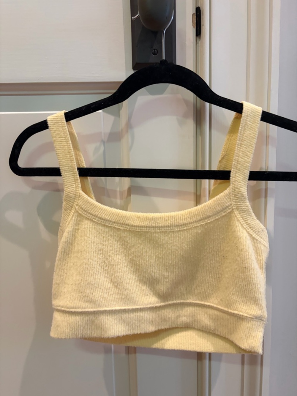 Z Supply Cream Ribbed Knit Brami Top